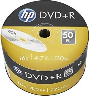 HP DVD+R 4.7GB, 16x, 50er Pack