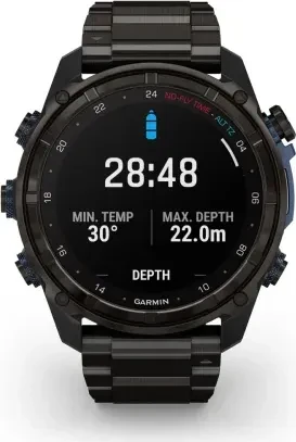 Garmin Descent Mk3i 51mm mit Titanarmband carbon grey & T2 Transceiver Bundle