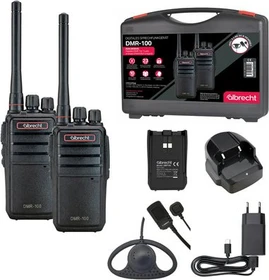 Albrecht DMR-100 Kofferset schwarz, 2er-Pack