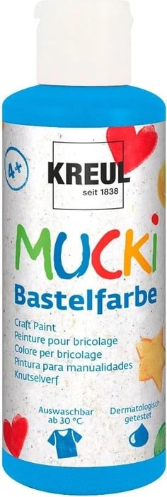 Kreul Mucki Bastelfarbe, blau, 80ml