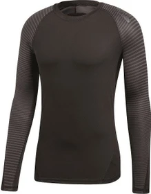 adidas Alphaskin Climawarm Kompressionsshirt langarm dark grey heather/print (Herren)