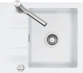 systemceram Genea 60 Einbau Becken reversibel mit Ablauffernbedienung polar