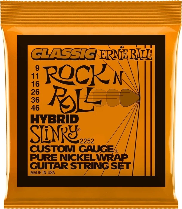 Ernie Ball Classic Rock n Roll Pure Nickel Wrap Hybrid Slinky