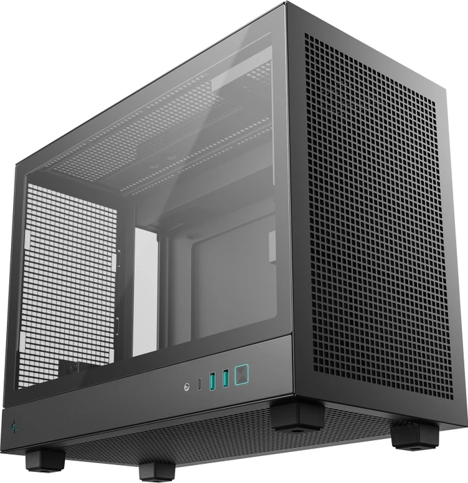 DeepCool CH160 Plus, schwarz, Glasfenster