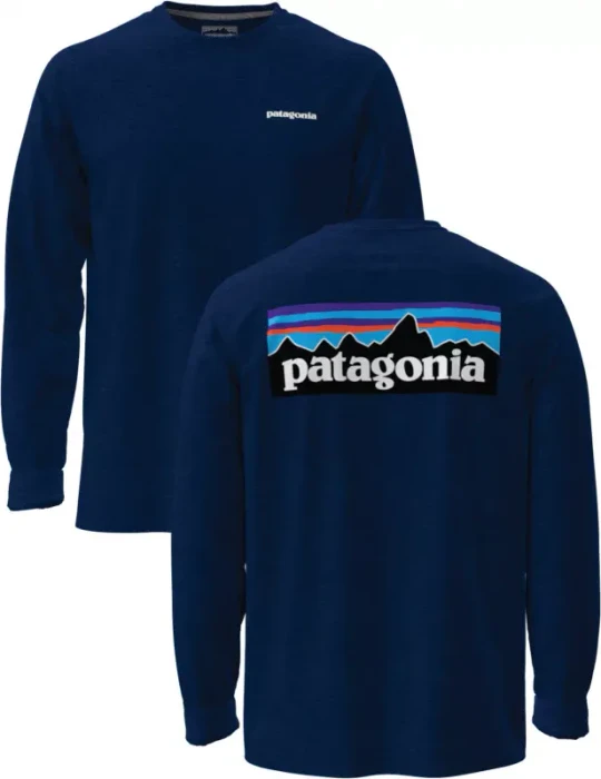 Patagonia P-6 Logo Responsibili-Tee Shirt langarm new navy (Herren)