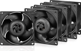 ARCTIC S8038-10K PWM schwarz, 80mm, 4er-Pack