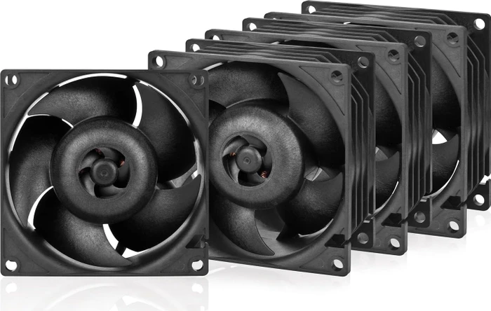 ARCTIC S8038-10K PWM schwarz, 80mm, 4er-Pack