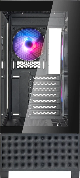 SilverStone Lucid 05, schwarz, Glasfenster
