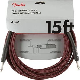 Fender Professional Series Instrument Cable Red Tweed 4.5m