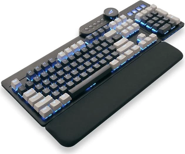 Mountain Mineral Keycap Set, Kunststoff (PBT) Double-Shot, weiß/schwarz, 113 Tasten (104+9), ANSI-US