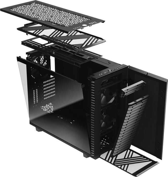 Fractal Design Define 7 Black TG Dark Tint, Glasfenster, schallgedämmt