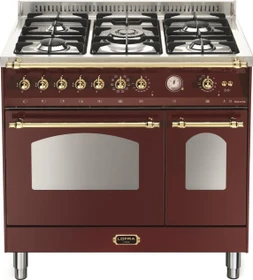 Lofra DOLCEVITA 90 RRD96MFTE/Ci Doppel-Elektroherd mit Gas-Kochfeld messing finish