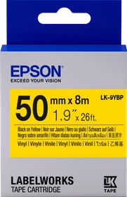 Epson LK-9YBP Beschriftungsband, 50mm, schwarz/gelb