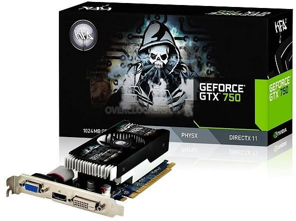 KFA2 GeForce GTX 750 OC Low Profile, 1GB GDDR5, VGA, DVI, HDMI