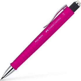 Faber-Castell Poly Matic Druckbleistift B 0.7mm graphit, rosa, Radierer