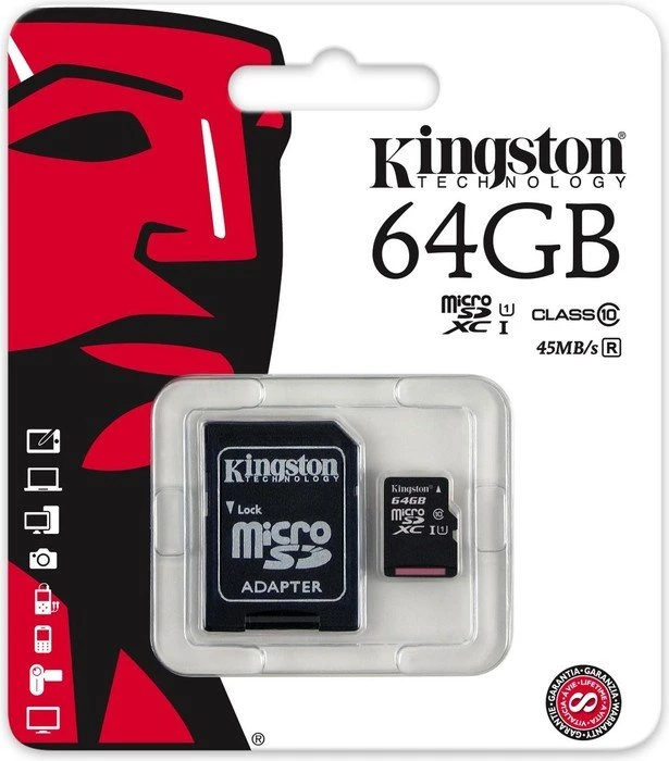 Kingston R45 64GB Kit, UHS-I, Class 10