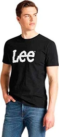 Lee Wobbly Logo T-Shirt kurzarm schwarz (Herren)