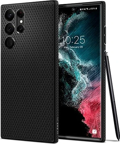 Spigen Liquid Air für Samsung Galaxy S22 Ultra Matte Black