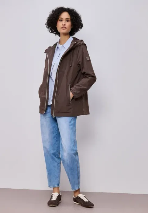 Street One Kapuze und Zipper Jacke mahogany brown (Damen)