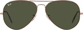 Ray-Ban RB3025 Aviator Rose Gold 55mm poliert rotgold/grün