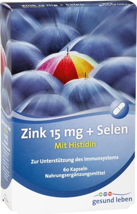 Alliance Gesund Leben Zink 15 mg + Selen Kapseln, 60 Stück