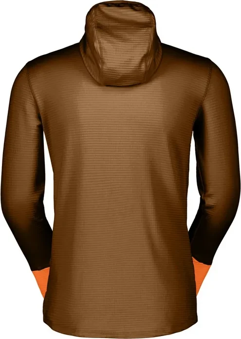 Scott Defined Light Zip Hoodie bread brown/flash orange (Herren)