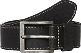 Wrangler Stitched Leather Gürtel schwarz
