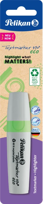 Pelikan Textmarker 490 eco neongrün, Blister