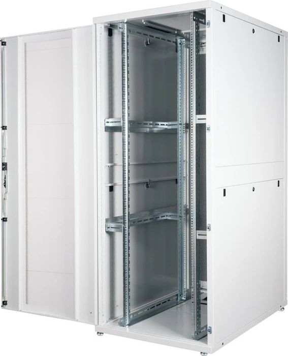 Roline / Secomp Pro Serie 19" Serverschrank 42HE, montiert, Gitternetztür, IP20, RAL 7035, 1200mm tief