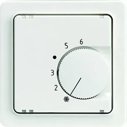 Schrack ELSO Zentralplatte für Temperaturregler, reinweiß