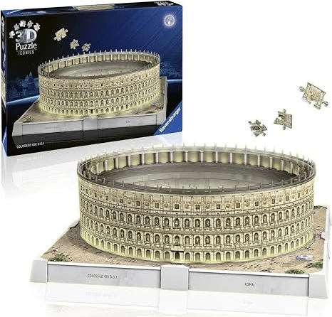 Ravensburger Puzzle 3D Puzzle Iconics Kolosseum Rom - mit Licht