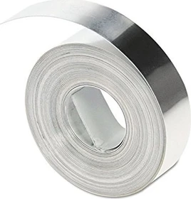 Dymo IND Aluminium Prägeetiketten, 12mm, silber