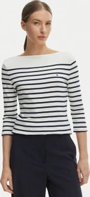 Tommy Hilfiger Slim Fit Shirt 3/4 ecru/dark night navy/stripe (Damen)