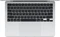 Apple MacBook Air 13", silber, M3 - 8 Core CPU / 10 Core GPU, 8GB RAM, 256GB SSD, DE [2024] Vorschaubild