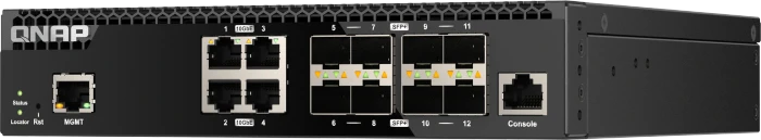 QNAP QSW-M3200R Desktop 10G Managed Switch, 8x SFP+, 4x RJ-45