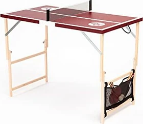 Dish Tennis Burgundy Mini Tischtennistisch