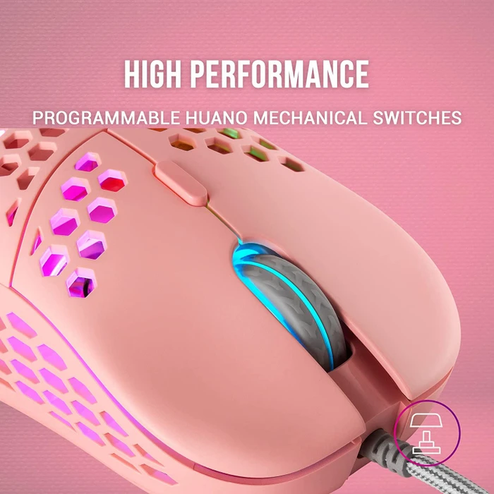Mars Gaming MM55 rosa, USB