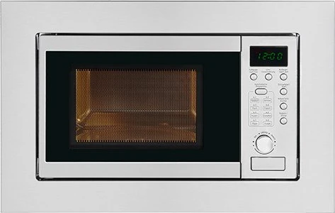 Exquisit Einbau-Mikrowelle EMW 20.1 G | 20L | 800W Mikrowelle | 1000W Grill | Edelstahl | Timer | Kindersicherung Image