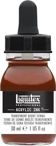 Liquitex Professional Acrylic Ink transparent burnt sienna, 30ml