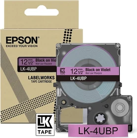 Epson LK-4UBP Beschriftungsband, 12mm, schwarz/violett