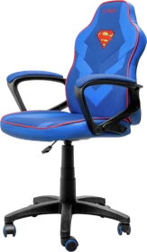 Trust Gaming GXT 703SM Revvo Kids Superman Edition Gamingstuhl, blau/rot