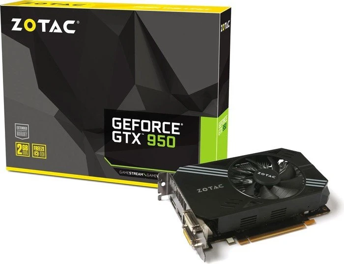 Zotac GeForce GTX 950, 2GB GDDR5, 2x DVI, HDMI, DP