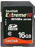 SanDisk Extreme III 16GB, Class 6