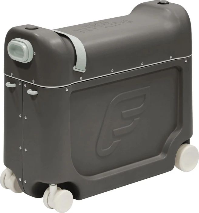 Stokke Jetkids Bedbox Kindertrolley Aufsitzkoffer midnight grey