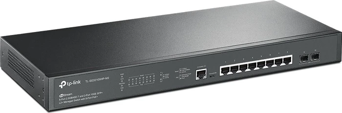 TP-Link SG3200 JetStream Rackmount 2.5G Managed Switch, 8x RJ-45, 2x SFP+, 240W PoE+