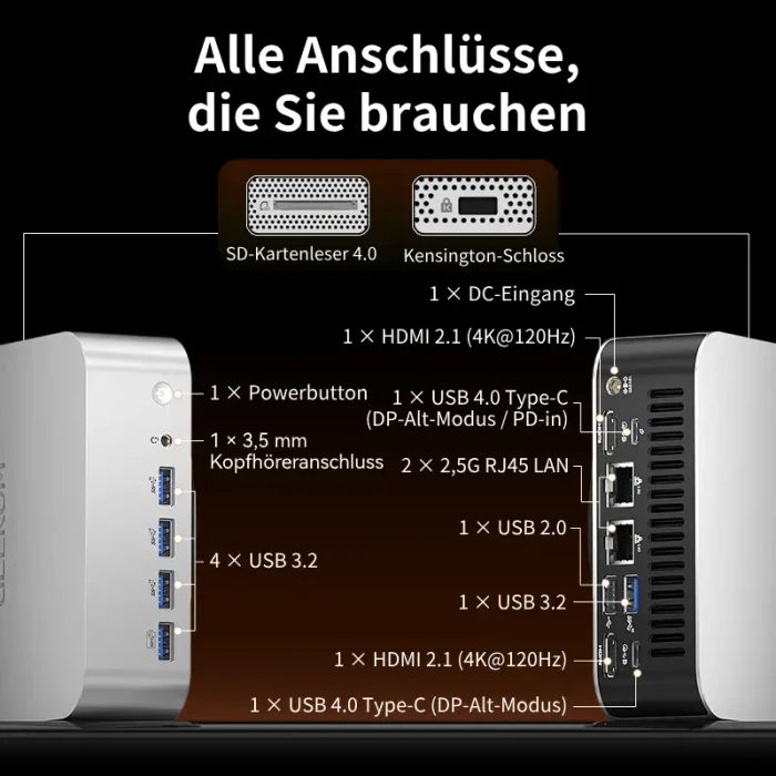 Geekom A9 Max, Ryzen AI 9 HX 370, 32GB RAM, 2TB SSD