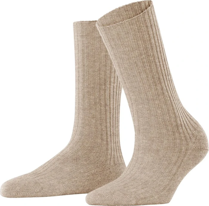 Falke Cosy Wool Boot Socken beige mel. (Damen)