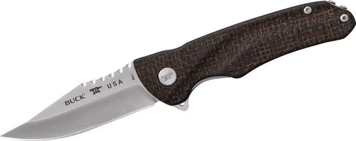 Buck 841 Sprint Pro Taschenmesser burlap micarta