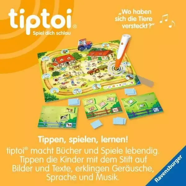 Ravensburger tiptoi Spiel: Rätselspaß auf dem Bauernhof