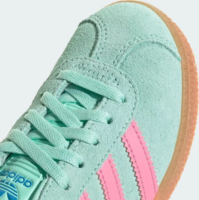 adidas Gazelle clear mint/bliss pink/bright blue (Junior)